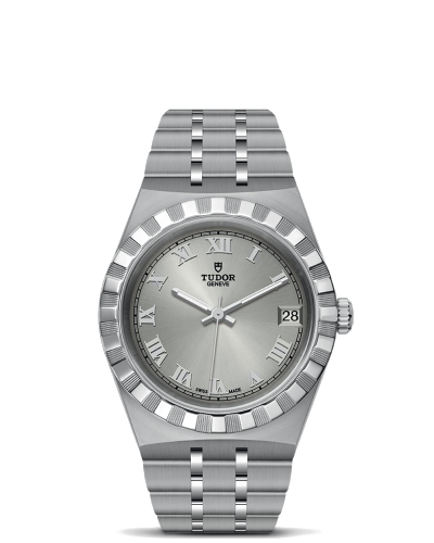 Tudor Royal 34 mm steel case, Silver dial (watches)